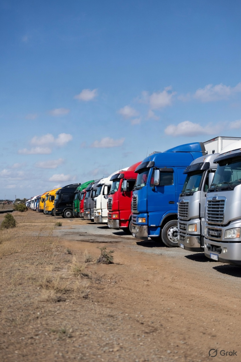 ARD Transport – Owned Tractor-Trailer fleet at ICD Garhi depot